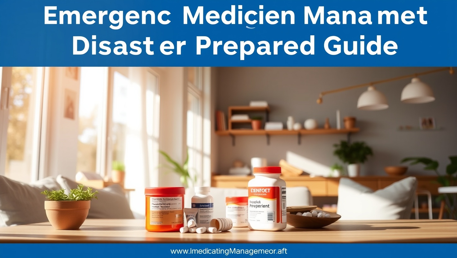 Emergency Medication Management : How to Build a 2-Week Supply Before Disaster Strikes